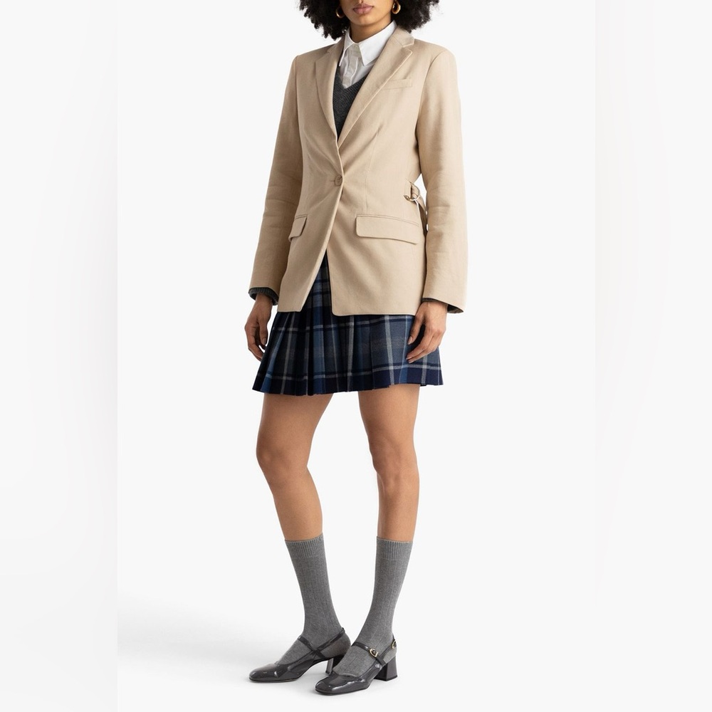 Maje linen blend belted blazer